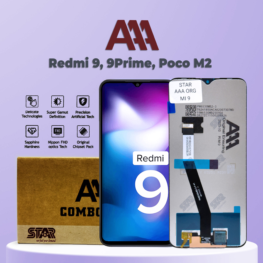 Redmi 9, 9Prime, Poco M2 AAA display price in Bangladesh