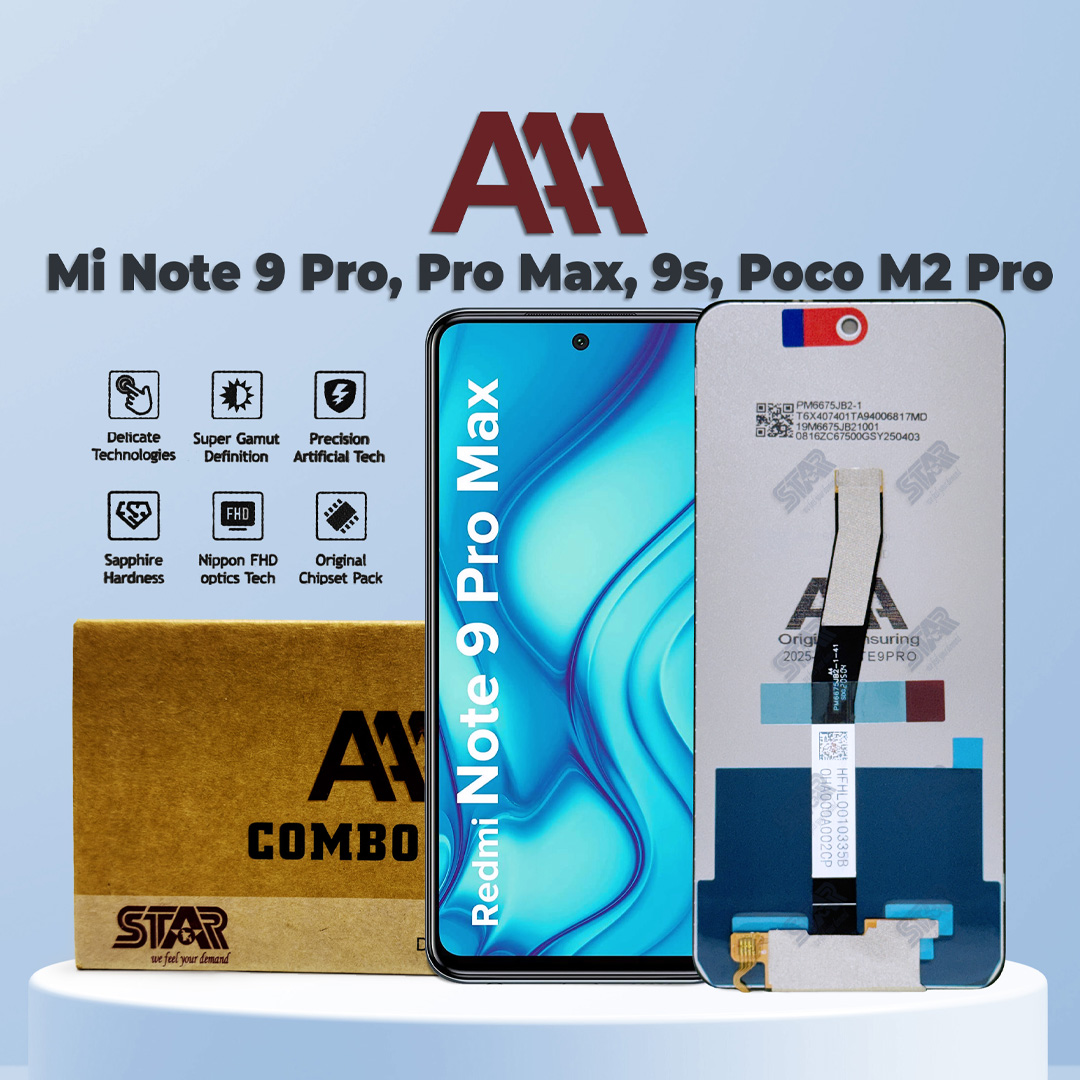 Mi Note 9 Pro, Pro Max, 9s, Poco M2 Pro AAA display price in Bangladesh