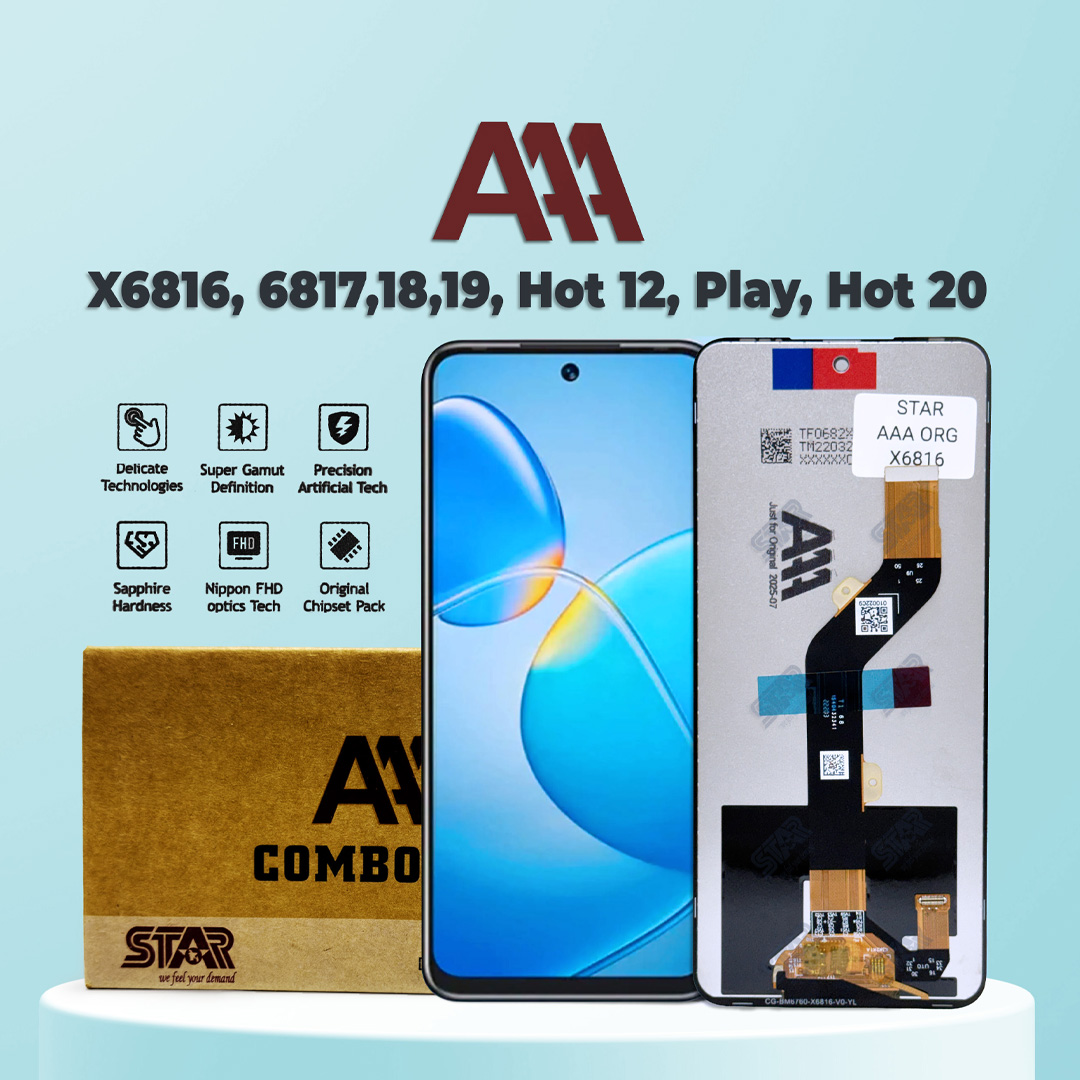 X6816, 6817,18,19, Hot 12, Play, Hot 20 AAA display price in Bangladesh
