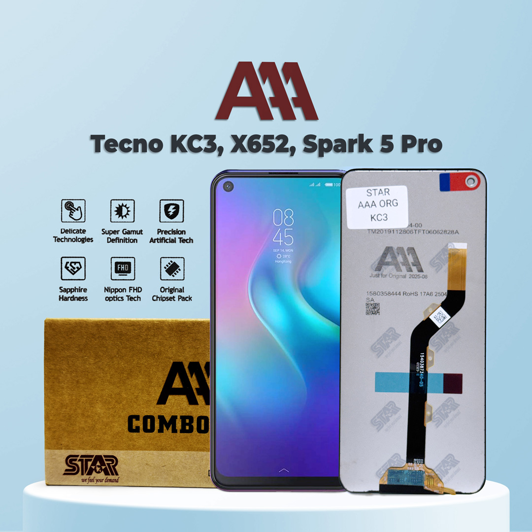 Tecno KC3, X652, Spark 5 Pro AAA  display price in Bangladesh