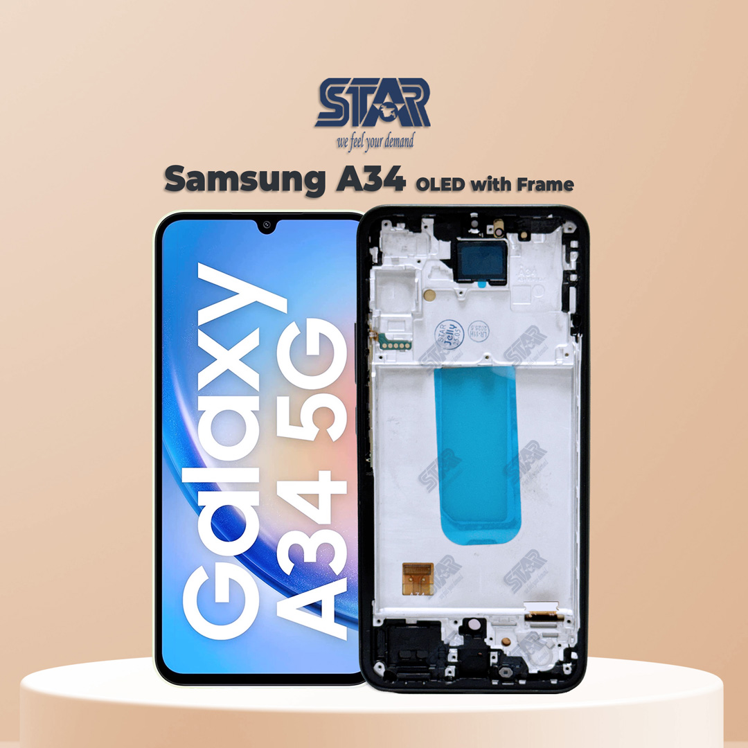 Samsung A34 OLED with Frame  display price in Bangladesh
