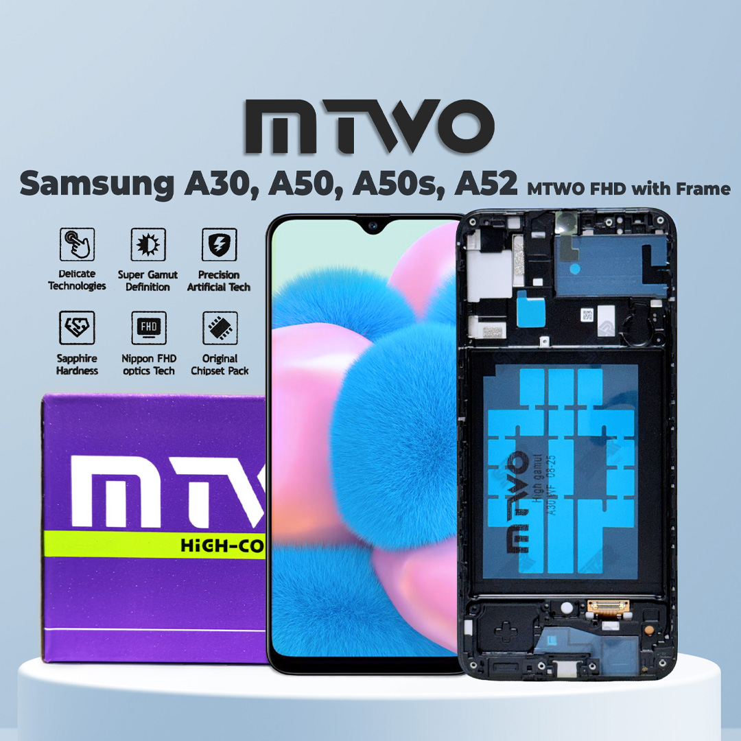 Samsung A30, A50, A50s, A52 MTWO FHD with Frame  display price in Bangladesh