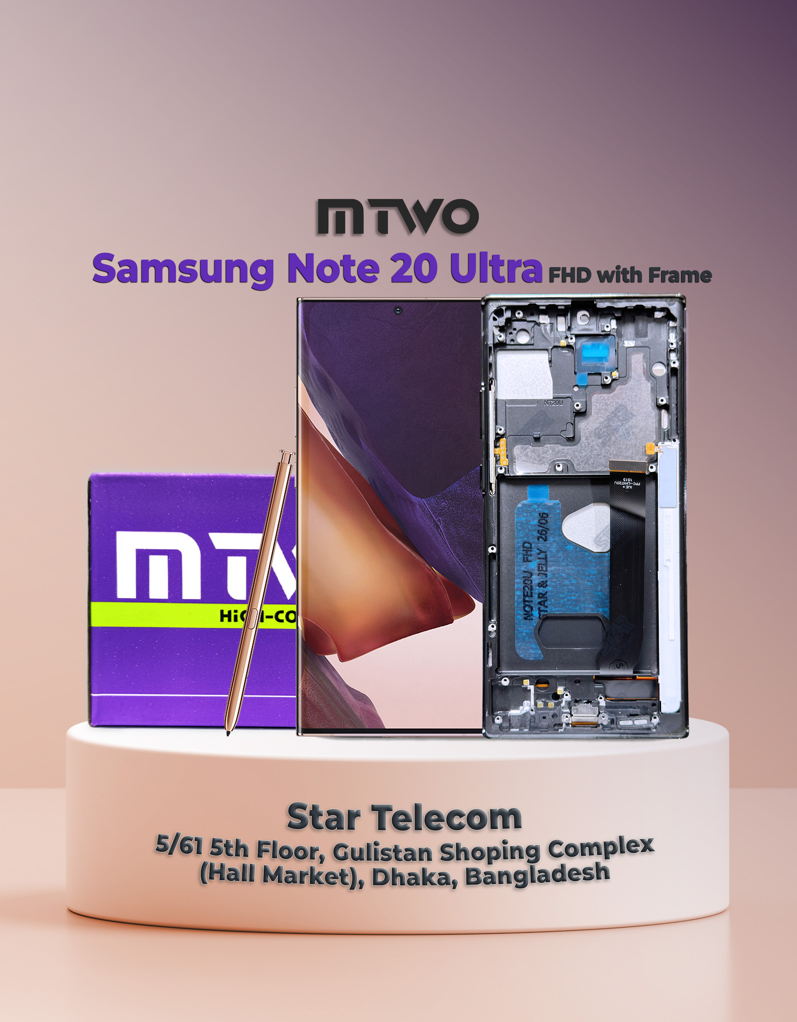 Samsung Note 20 Ultra MTWO FHD with Frame