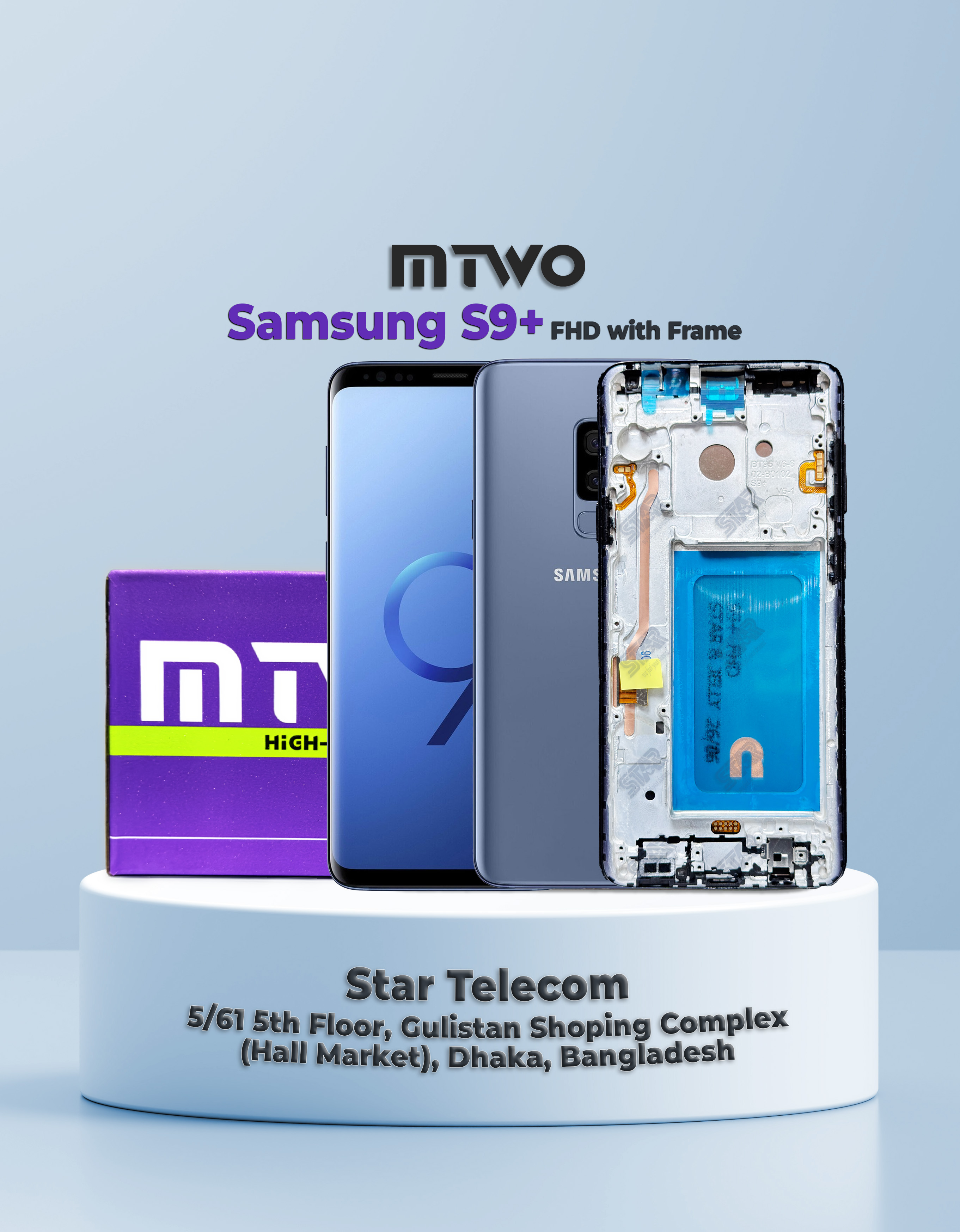 Samsung S9+ MTWO FHD with Frame