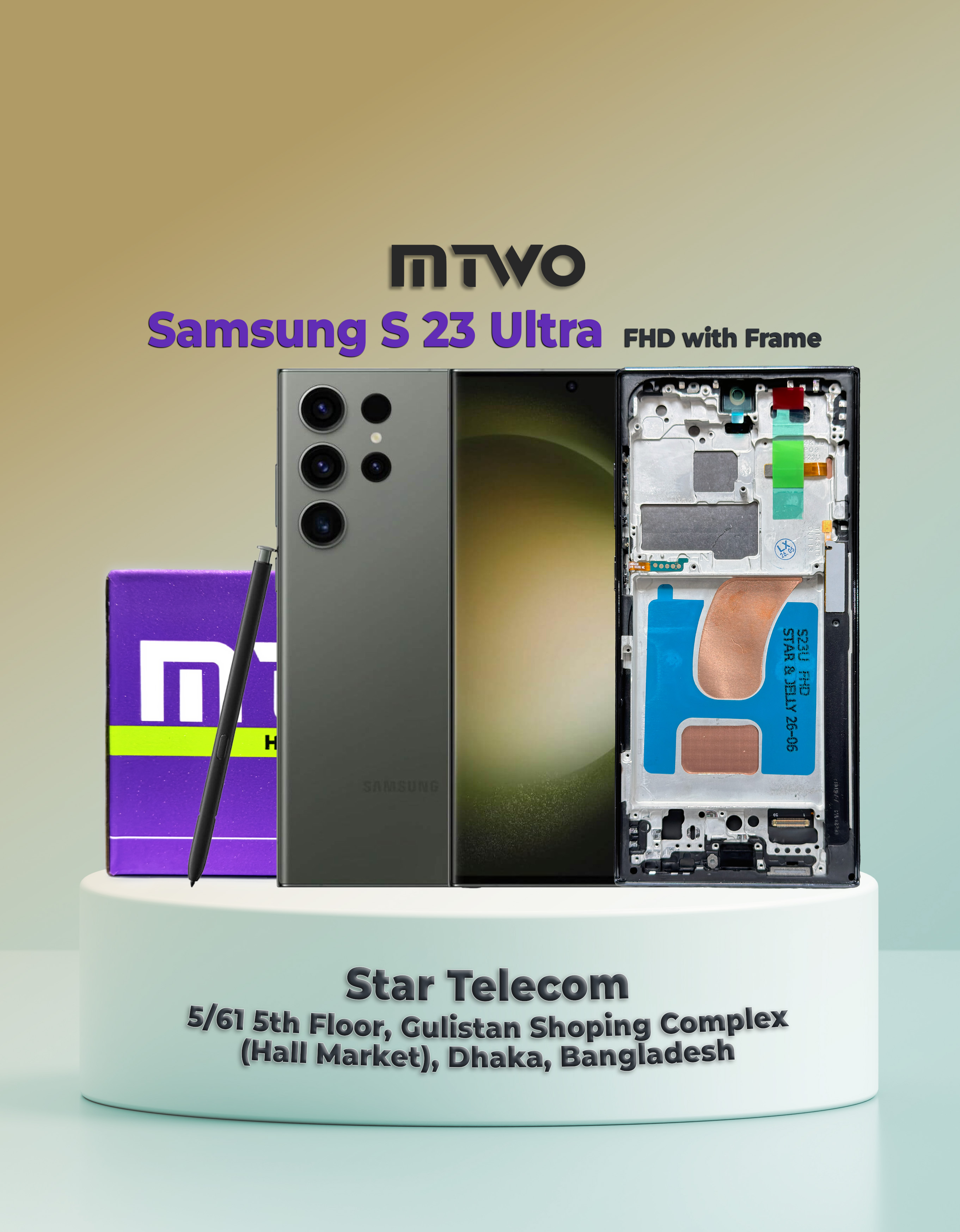 Samsung S23 Ultra MTWO FHD with Frame